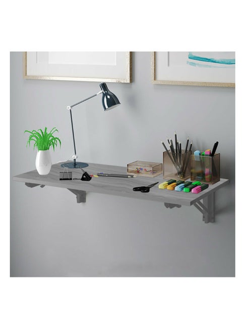 Wall Mounted Folding Desk 60 x 40 cm gray
