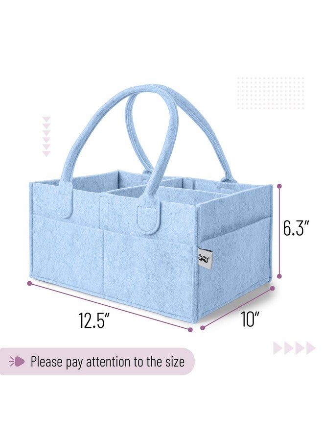 Mr. Pen Mr. Pen- Baby Diaper Caddy Organizer, Sky Bliss, Baby Caddy Organizer with Handle, Compact Size, Collapsible & Portable  - Image 1