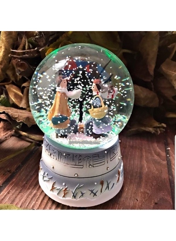 D&Y Lighted and Musical Winter Tale Snow Globe 
