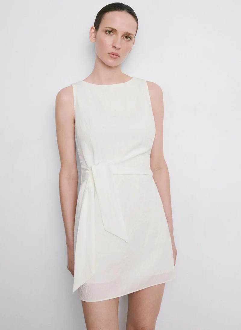 MANGO  Bow short dress for Women | Best Price UAE