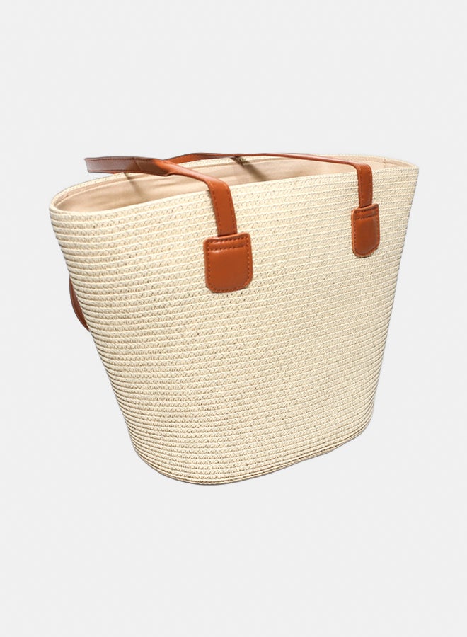 Glitter Women Beach\Summer Bag - Beige - Image 2