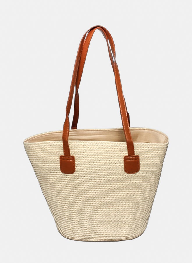 Glitter Women Beach\Summer Bag - Beige - Image 1
