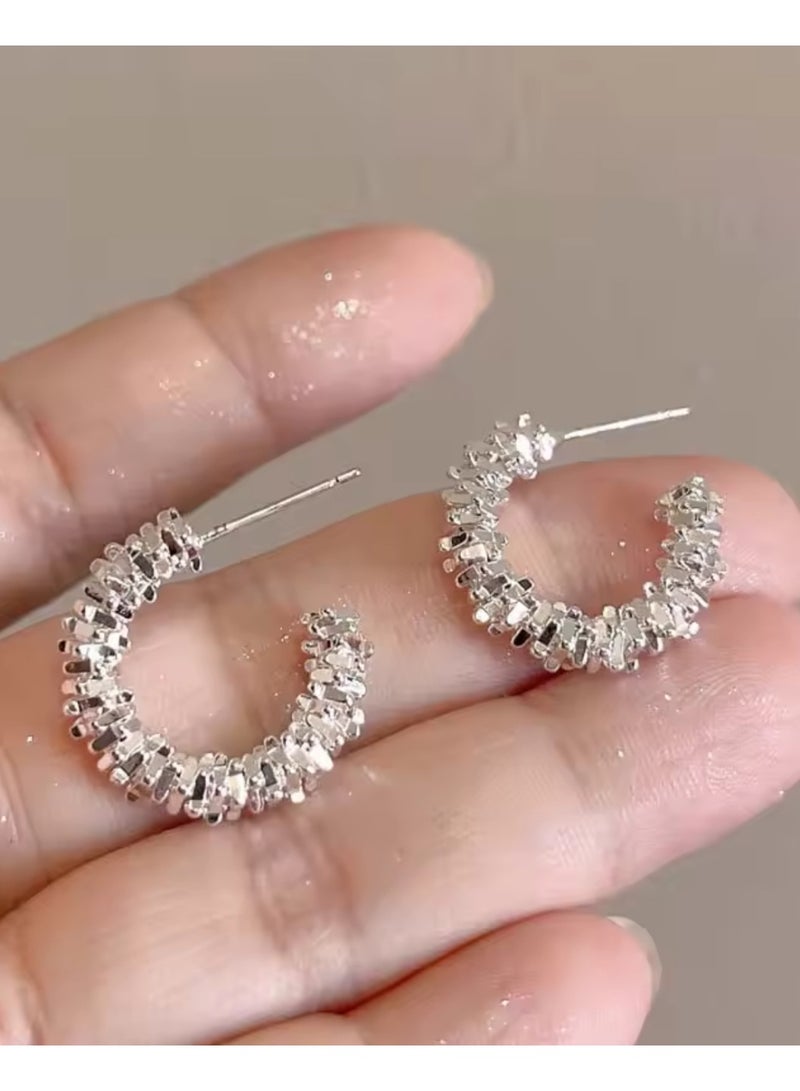 Dangle Charms Elegant & Trendy Silver Plated Earrings For Women - Image 4