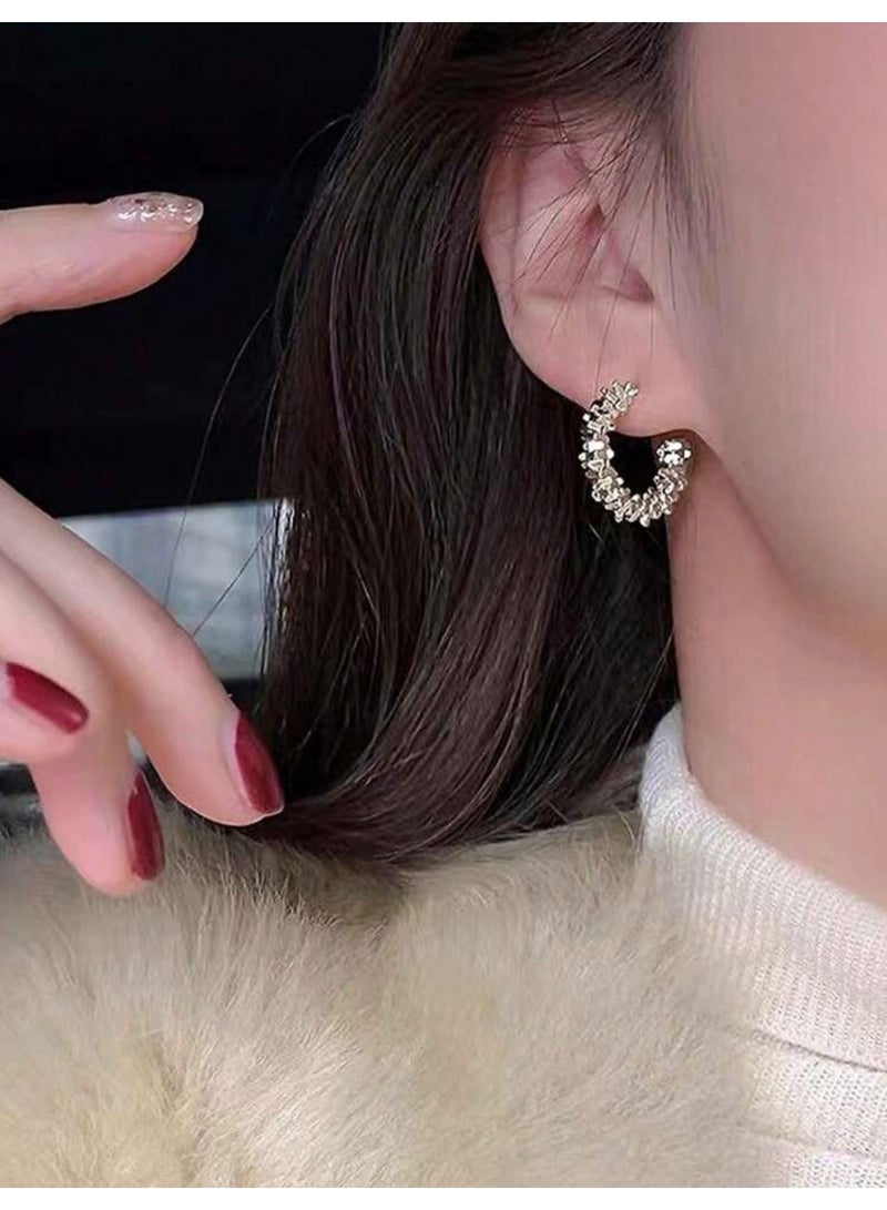 Dangle Charms Elegant & Trendy Silver Plated Earrings For Women - Image 1