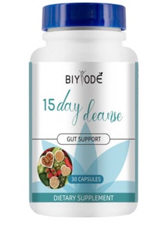 BIYODE 15 Day Cleanse Gut and Colon Support, Advanced Gut Cleanse, Detox Help Gut Cleanse & Colon Cleanse, Focus On Gut Health 