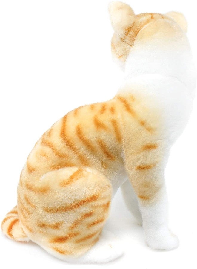 Tickles Musical Sitting Cat with Meow Meow Sound Soft Stuffed Plush Animal Toy for Kids Boys & Girls Birthday Gift (Color: White & Orange Size: 40 cm) - Image 5