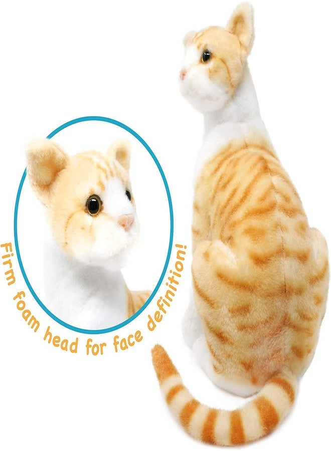 Tickles Musical Sitting Cat with Meow Meow Sound Soft Stuffed Plush Animal Toy for Kids Boys & Girls Birthday Gift (Color: White & Orange Size: 40 cm) - Image 4