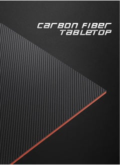 AnneFish K-Shaped Gaming Desk With Carbon Fiber Surface Small Corner Computer Desk Gamer Desk Home Pc Table Black 100X48X75 Cm  - Image 5
