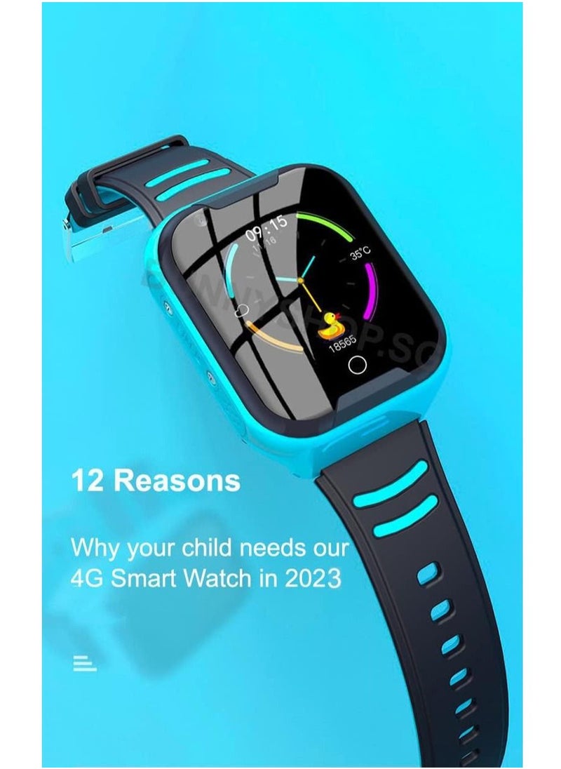 AROAQ - 4G Kids Smart Watch With Whatsapp App, GPS Tracker, SOS Button, Video Call, Google Translate and More - Image 1