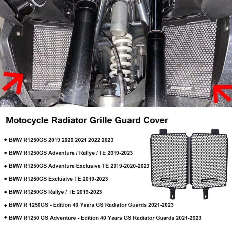 FREAXLL R1250GS 20192024 Motorcycle Radiator Grille Guard Protective Cover for R 1250 GS R1250GS Adventure Exclusive Rallye TE 2019 2020 2022 2023 2024 - Image 3