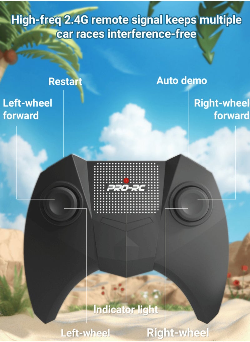 Harvestoy 1:16 Scale Pick-up Toys RC Car Truck Toys Remote Control Cars Body Waterproofing Suitable for All Terrain 4WD Off-Road Car Summer Water Toy Stunt Remote Control Car for Kids  - Image 3