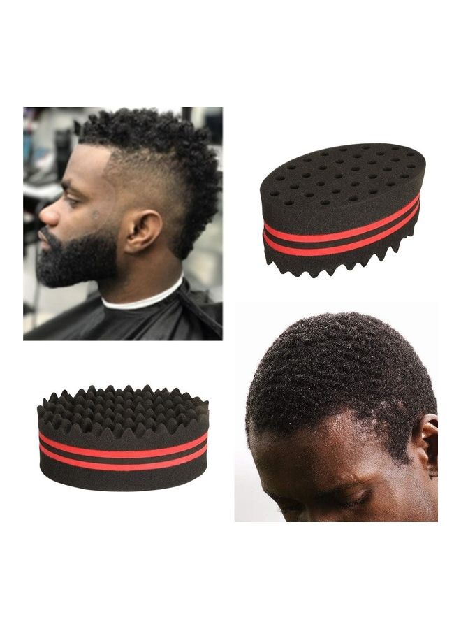 NIBEMINENT Double-sided Sponge Afro Comb For Hair Styling Black/Red 22x15x5.5cm - Image 4