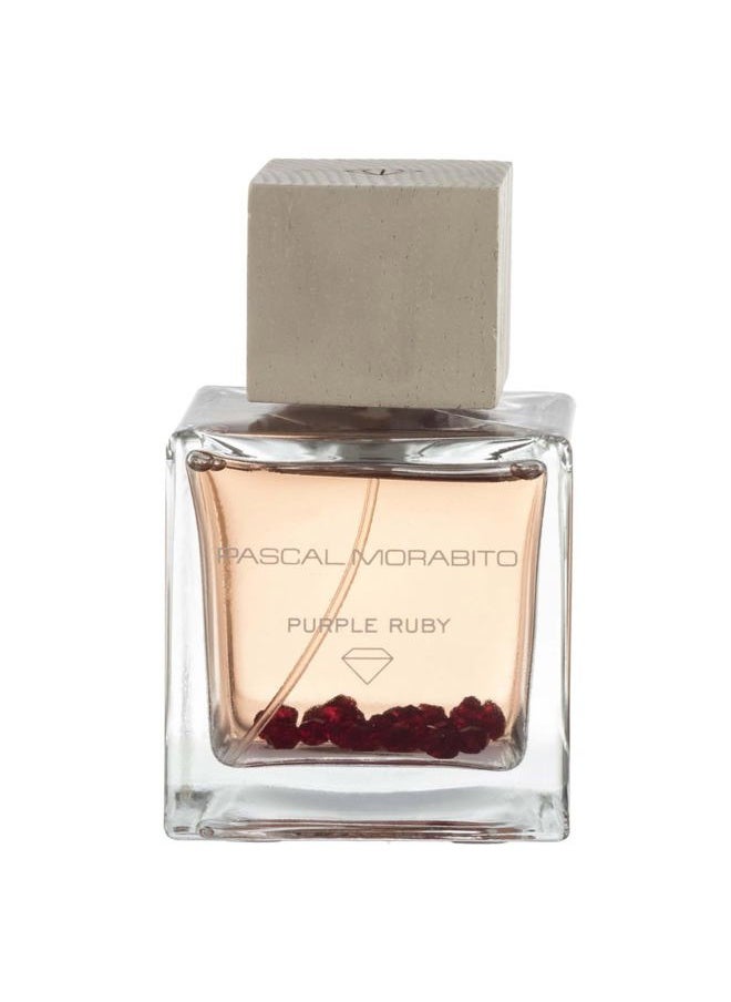 PASCAL MORABITO Purple Ruby - 3.4 Oz Eau De Parfum - Fragrance Mist For Women - Floral Gourmand Scent - Perfume Spray With Gardenia, Peony, Apple, Caramel, Musk Accords  - Image 1