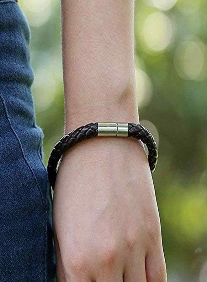 XFSAFDM 3 Pack Leather Bracelet for Men, Stylish Handmade Leather Bracelets for Men, Fashionable Accessories for Men, Minimalist Leather Bracelets - Image 5