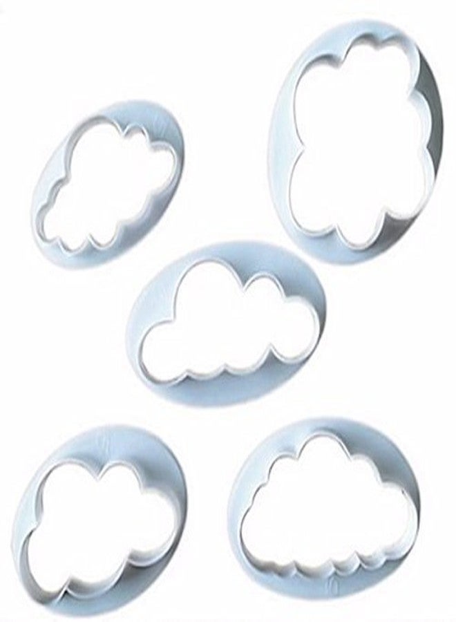 Cake Decor 5PCS Different Plastic Flufy Cloud Cutters Cookie Cutters Cake Cutters Fondant Cloud Cutters - Image 5