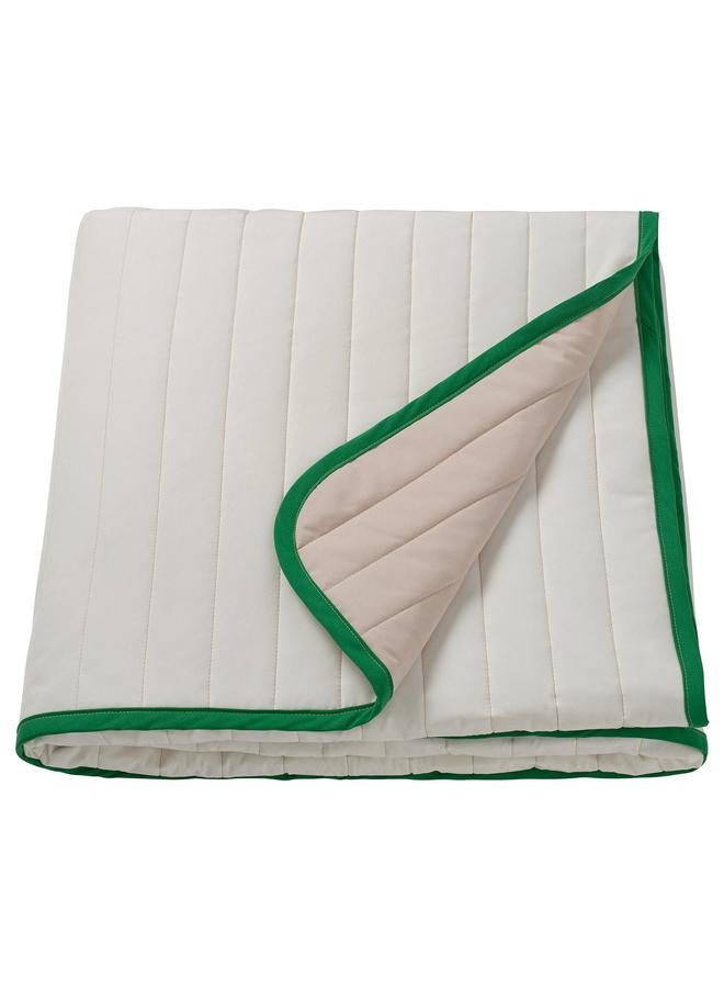 Green Tiger Bedspread, White/Beige, 260X250 Cm - Image 1