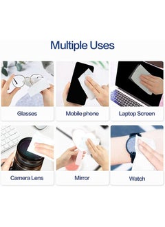 GECLL Glasses cleaning and anti-fog wipes, individually packaged, suitable for glasses, mobile phones, camera lenses, screens and other surfaces (40 pieces)  - Image 3