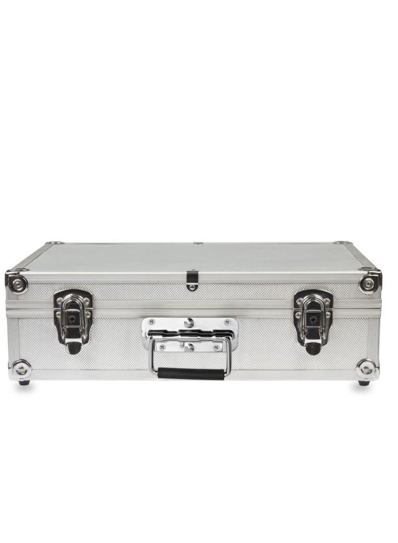 XiuWoo 2pcs Stainless Spring Folding Handle, with Rubber Grip Metal Lifting Box Handle Heavy Duty, Tool Handles, Chest Ring Pull Stee, for Toolbox Replacement, Storage Boxes - Image 3