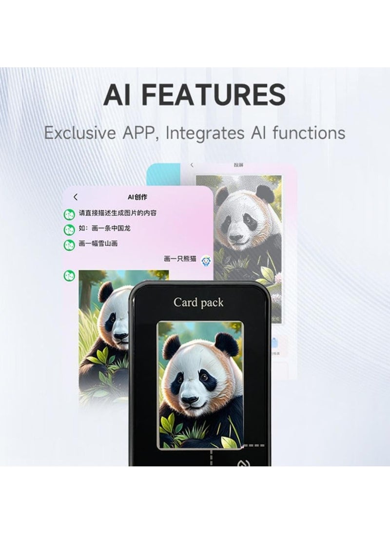 lekikpo - DIY E-Ink Phone Case for iPhone with NFC, Smart DIY Electronic Ink Screen Phone Case, APP Operation Smart Photo Rear Projection Customiza Phone Card Holder, Display Image 2.7in On Phone Holder - Image 1