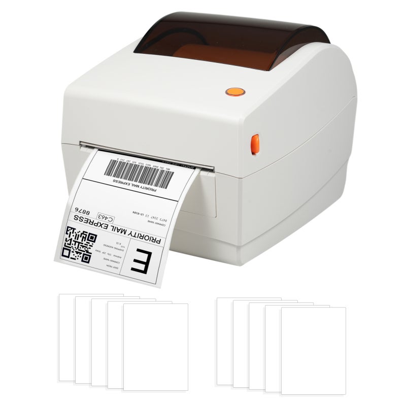 Bisofice Direct Thermal Label Printer: 4x6 Size, Fast 160mm/s Printing, Compact Efficient Design - USB Interface, Multi-Platform Compatibility for Small Business Online Operations - Image 1