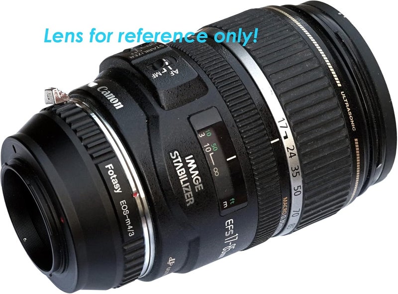 Fotasy محول عدسة EF EF-S يدوي إلى M43، EF Mount إلى MFT، متوافق مع عدسات كانون EF EFS باناسونيك G9 GH5 II GX9 G90 G91 G95 G100 أوليمبوس E-M1 E-M5 E-M10 I II III E-PM2 E-PM1 Pen-F E-M1X - Image 5