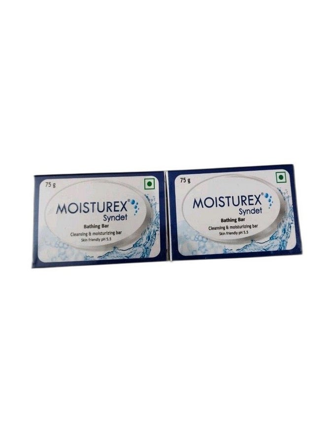 Moisturex - Syndet Cleansing & Moisturizing Bathing Bar (75 Gm) (Pack Of 2) - Image 1