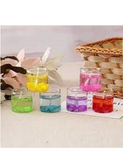 Generic Color Gel Candles  With Snails And Stars,  - 6 Pieces  - Image 5