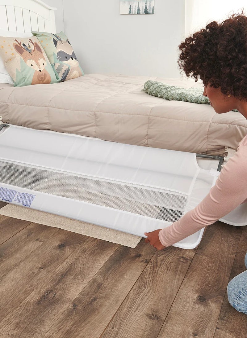 Regalo Extra Long Swing Down Bed Rail | 137L x 51H CM | Safety Guard for Kids | Fits Thick & Queen Mattresses | Sturdy Metal Frame | Easy Install | JPMA Certified | Swing-Down Design - Image 3