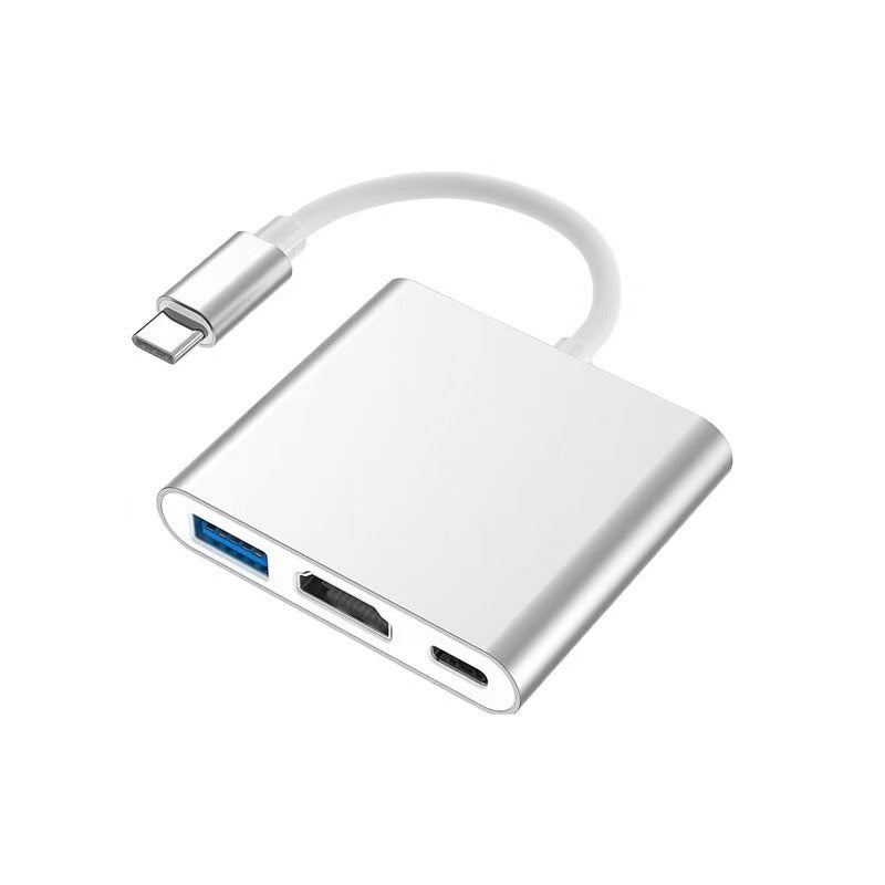 محول سويتش ثلاثي في واحد USB-C لتوسعة الهاتف والجهاز اللوحي وأجهزة الألعاب المحمولة 3 في 1