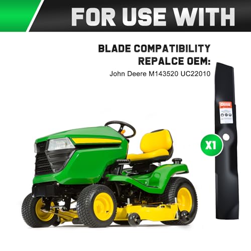 Grasscool M143520 UC22010 Mower Blades Compatible with M152726 z375r z515e z530m z445 z425 z525e z345r x570 x590 x500 x530 z435 54 inch Deck Zero Turn Mower Tractor - Image 3