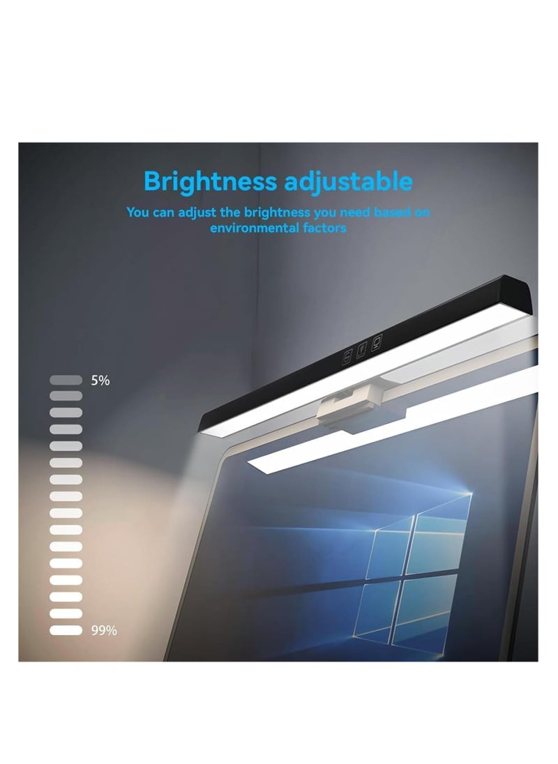 Rightsure - Computer Monitor Light,No Glare Monitor Light Bar with Eye Caring,Touch Control USB Powered E-Reading with No Glare,Stepless-Dimming LED Lamp for Desk Office Home Game - Image 1