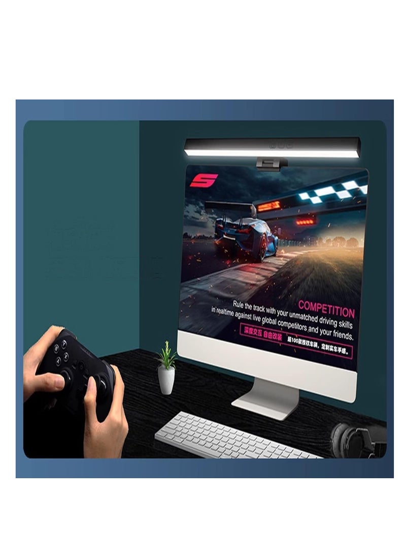 Rightsure - Computer Monitor Light,No Glare Monitor Light Bar with Eye Caring,Touch Control USB Powered E-Reading with No Glare,Stepless-Dimming LED Lamp for Desk Office Home Game - Image 1