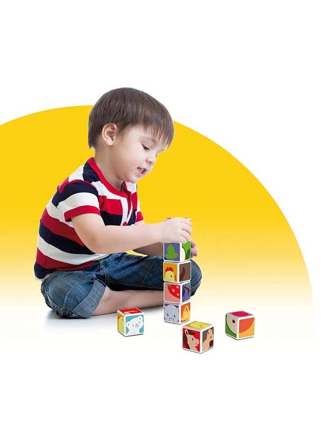 جيوماغ لعبة تركيب مغناطيسية تعليمية على شكل حيوانات السافانا من ماجيكوب، مصنوعة في سويسرا، مصنوعة من بلاستيك معاد تدويره بنسبة 100%، مفتوحة الأطراف، مناسبة للأطفال من عمر سنة فما فوق، 3 قطع - Image 2