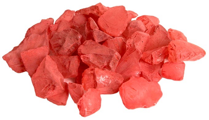 24187 SEA GLASS VASE FILLER 2LB RED