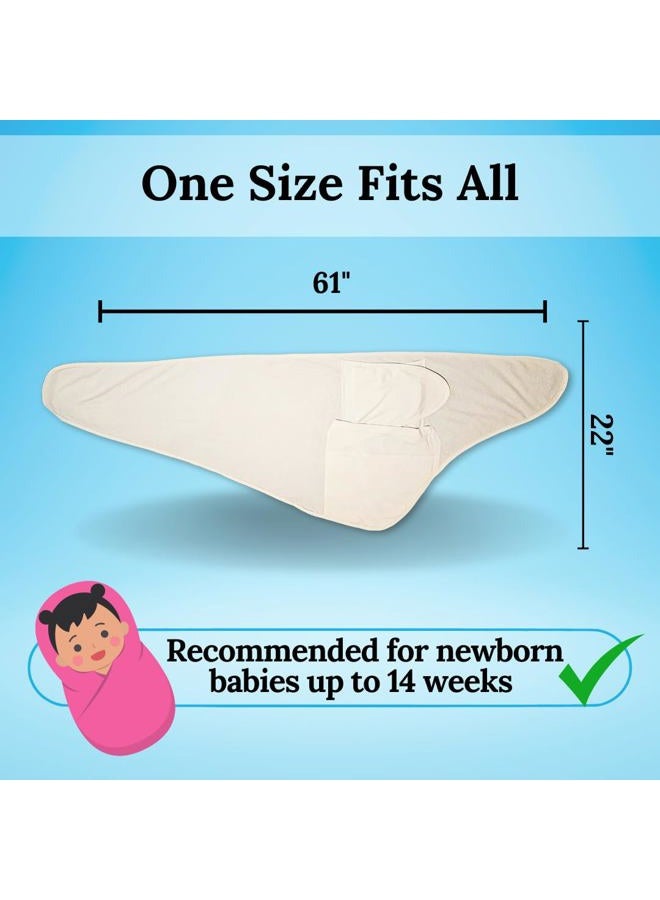 Miracle Blanket Swaddle Wrap – Help Your Newborn Sleep Longer – Soft & Secure Sleep Sack for Infants – Easy-to-Use Swaddling Blanket for a Calm Baby (Mint)  - Image 4