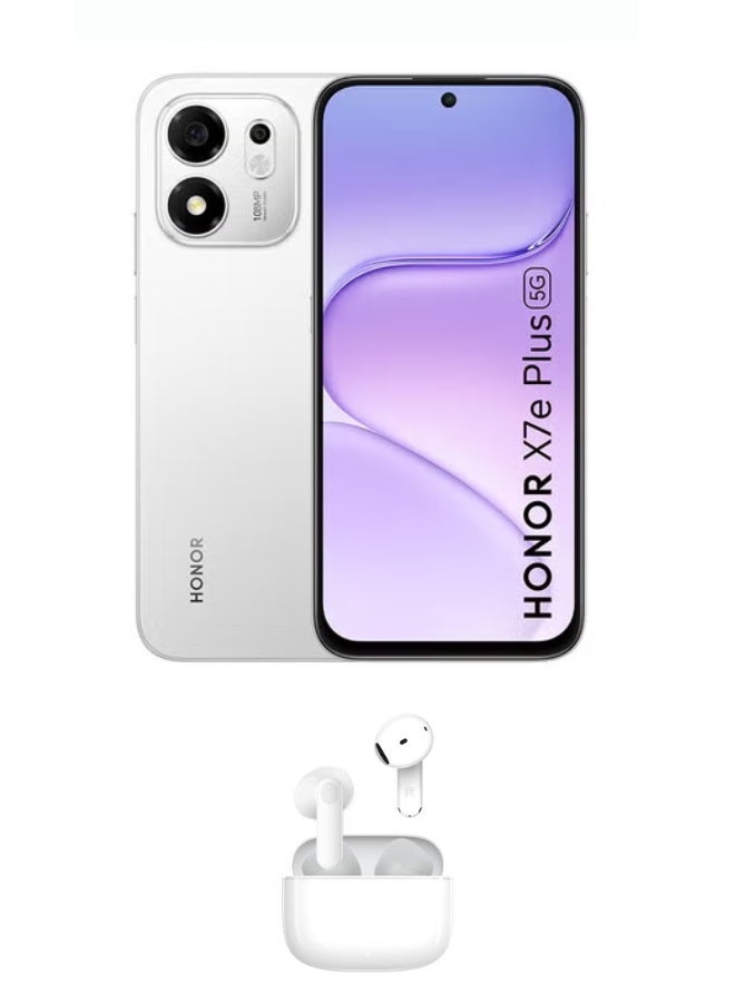 X7e Plus Dual SIM 5G 8GB RAM 256GB Meteor Silver With Free Choice Earbuds X7e (Color of gift may vary) - Middle East Version