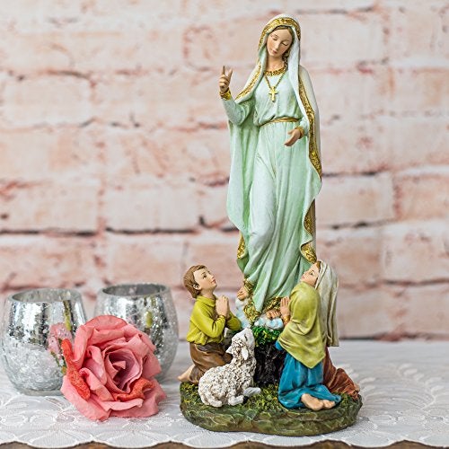 Roman Joseph Studio by Roman 12" Our Lady of Fatima Statue – Religious Home Decor, Inspirational Gift for Prayer or Celebration - Image 2