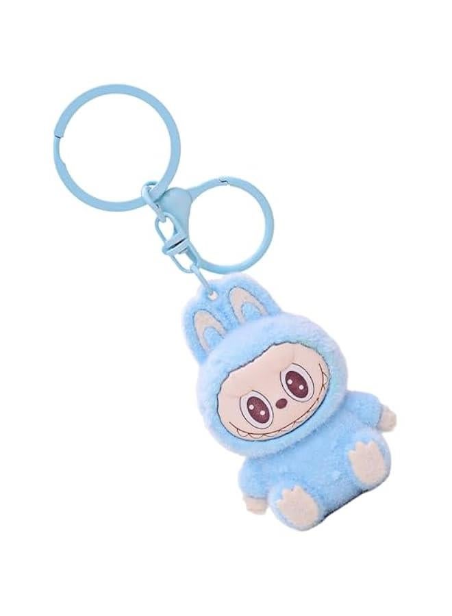 Arabest Labubu Mini Plush Keychain, Cute Rabbit Hanging Ornament, Small Figure Decortion for Car Home Office Desktop - Image 1