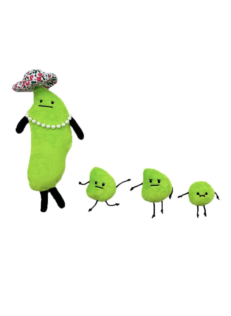 New arrival Secret Staycation Edamame Family Plush secret stay doll doll is suitable for children and fans friends gifts, home decoration (green) - Image 1