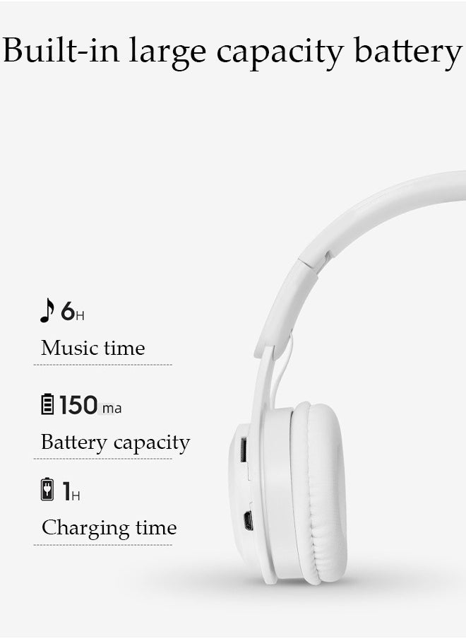 DUNISO Bluetooth Headphones Over Ear, Bluetooth 5.0 Foldable Adjustable Wireless Earphone with Comfort Fit Ear Cups Multifunction button, 3 Modes 6H Playtime for Home Office Travel  - Image 5