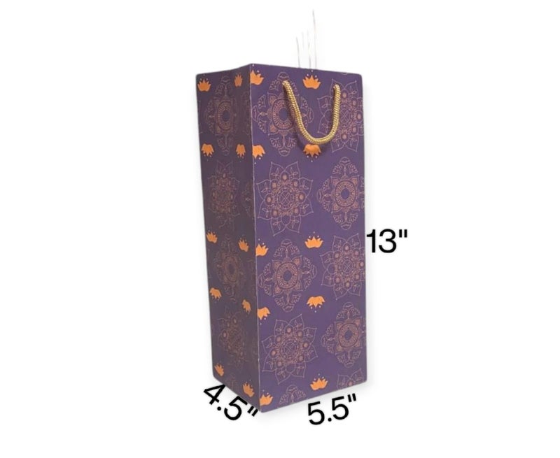 Skywalk Gift Bags - Medium Paper Bags for Return Gifts - Party Favor Goodie Bags, Carry Bags Size 13x5.5x4.5 Inches for Gifting, Paper Gift Covers- Paper Bags (Pack of 10) - Image 2