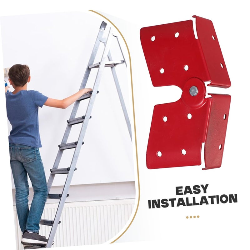 Aluminum Alloy Step Ladder Hinges 2PCS Reinforced Folding Support for Stability - Image 4
