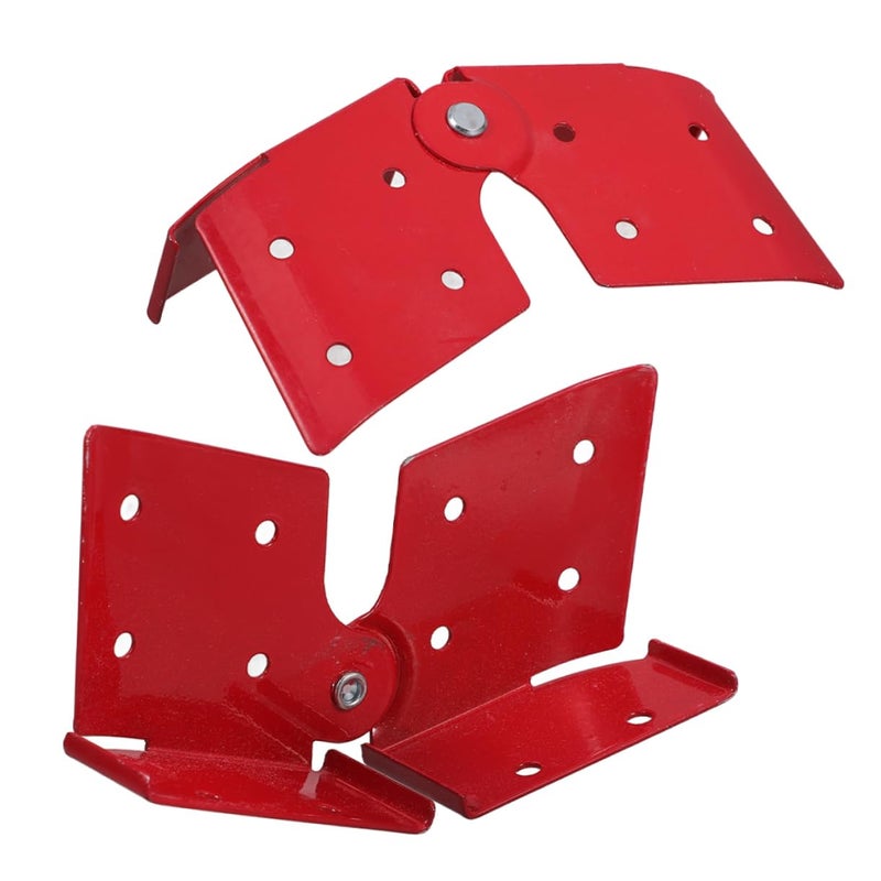 Aluminum Alloy Step Ladder Hinges 2PCS Reinforced Folding Support for Stability - Image 2