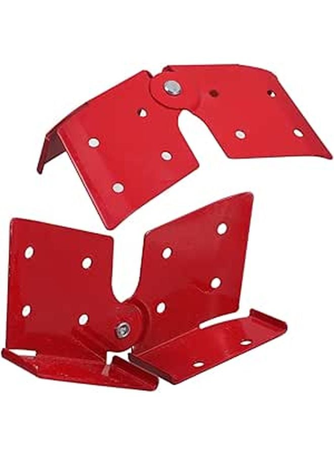 Aluminum Alloy Step Ladder Hinges 2PCS Reinforced Folding Support for Stability - Image 1