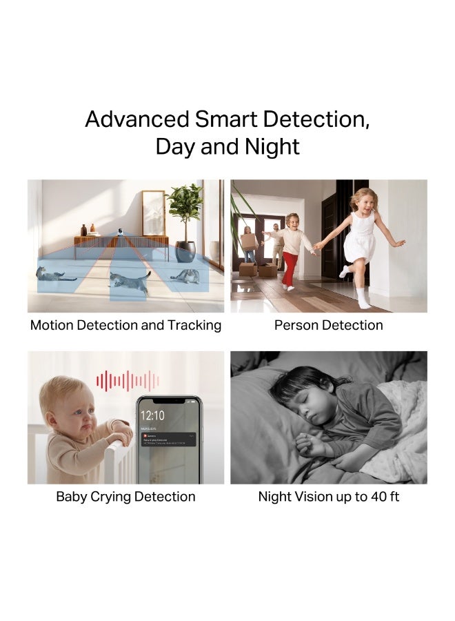 MERCUSYS MC210 Pan/Tilt Wi-Fi Home Security Camera – 2K 3MP, 360° Coverage, microSD up to 512 GB - Image 4