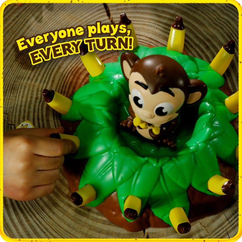 Goliath Banana Blast - Pull The Bananas Until The Monkey Jumps Game - Includes a Fun Colorful 24pc Puzzle by Goliath , Green - Image 4