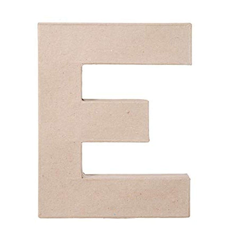 Darice 8 X 5 1/2 X 1 IN. MACHE LETTER E - Image 1