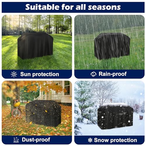 bruwaa Griddle Cover for Blackstone 28 Inch Griddle Cooking Station with Hood, Waterproof Grill Cover for Blackstone 1883, 1924 and More, 500D Oxford Cloth - Image 4