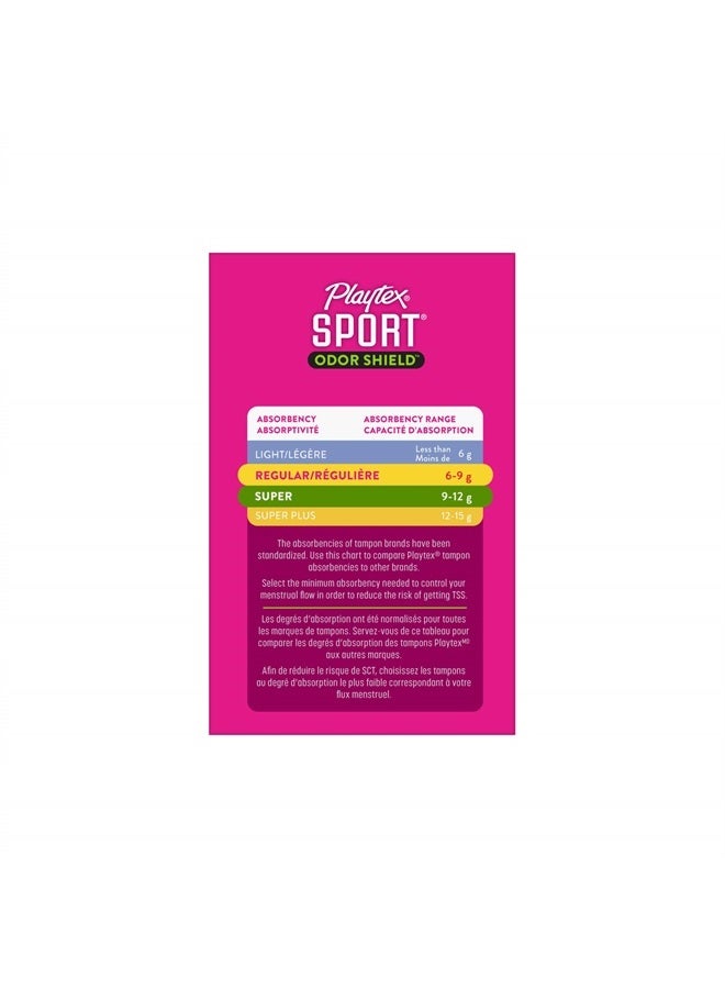 playtex Playtex Sport Odor Shield Tampons, Multipack (16ct Regular/16ct Super Absorbency), Unscented - 32ct (Pack of 1)  - Image 3