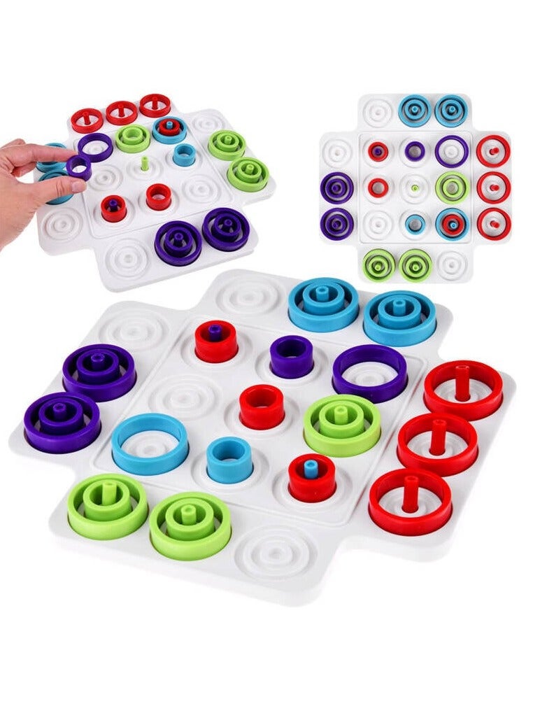 2 in 1 Wooden Triple Win Game - Image 1